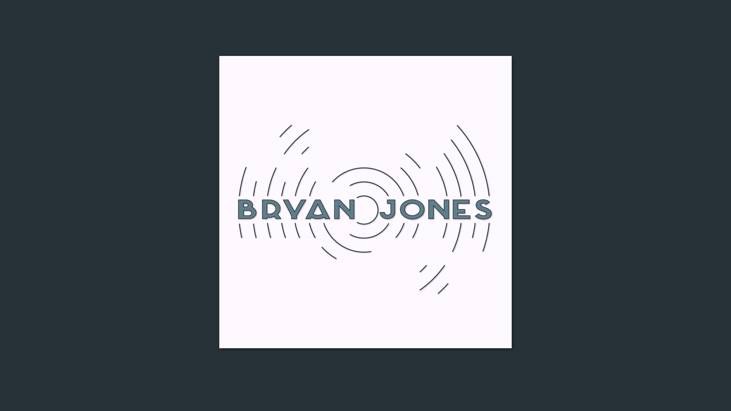 Branding design created for Bryan Jones by Dephined