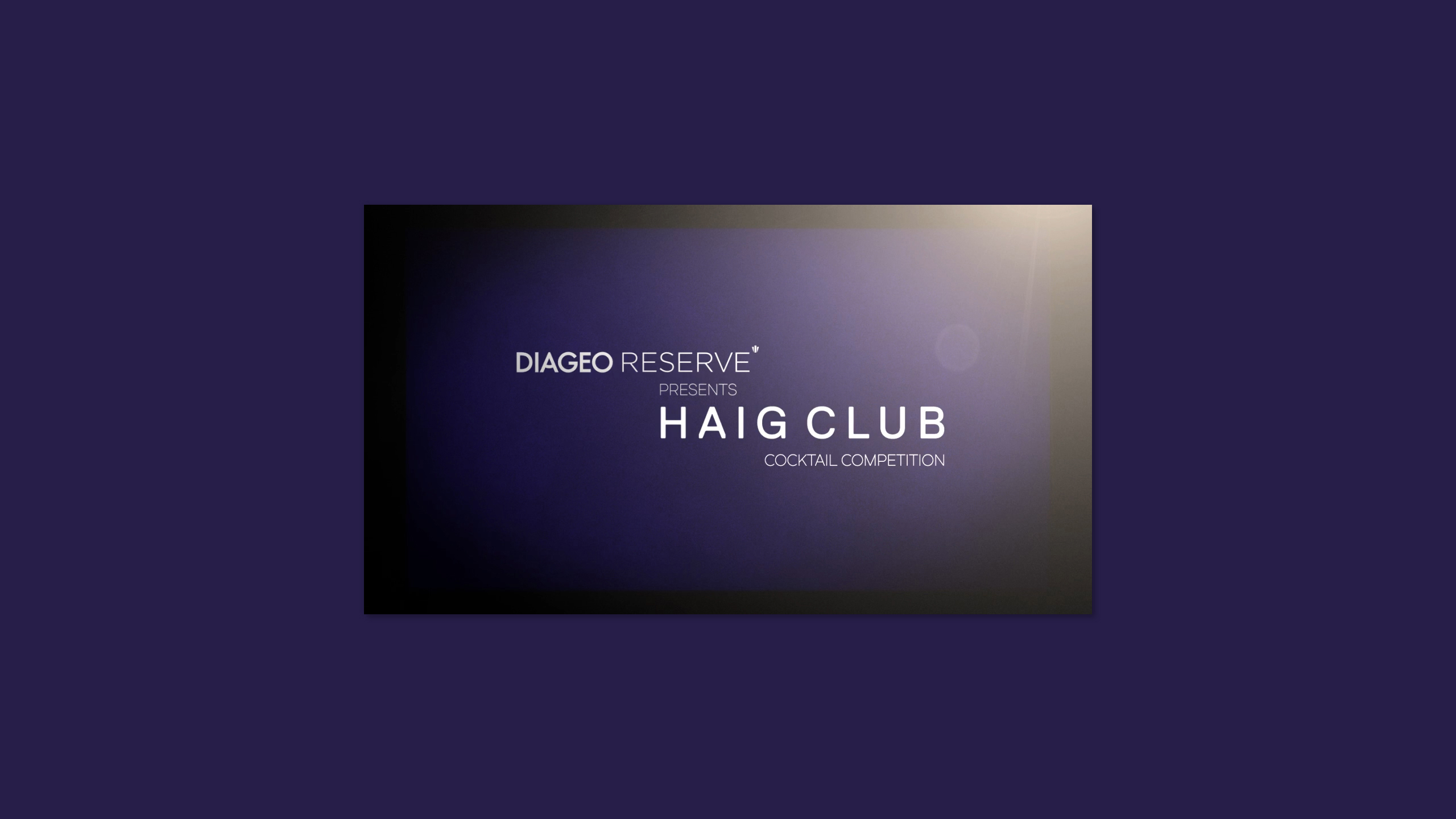 Haig Club Cocktail competition motion design by Dephined
